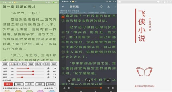飞侠小说免付费版：一款支持调整的小说app